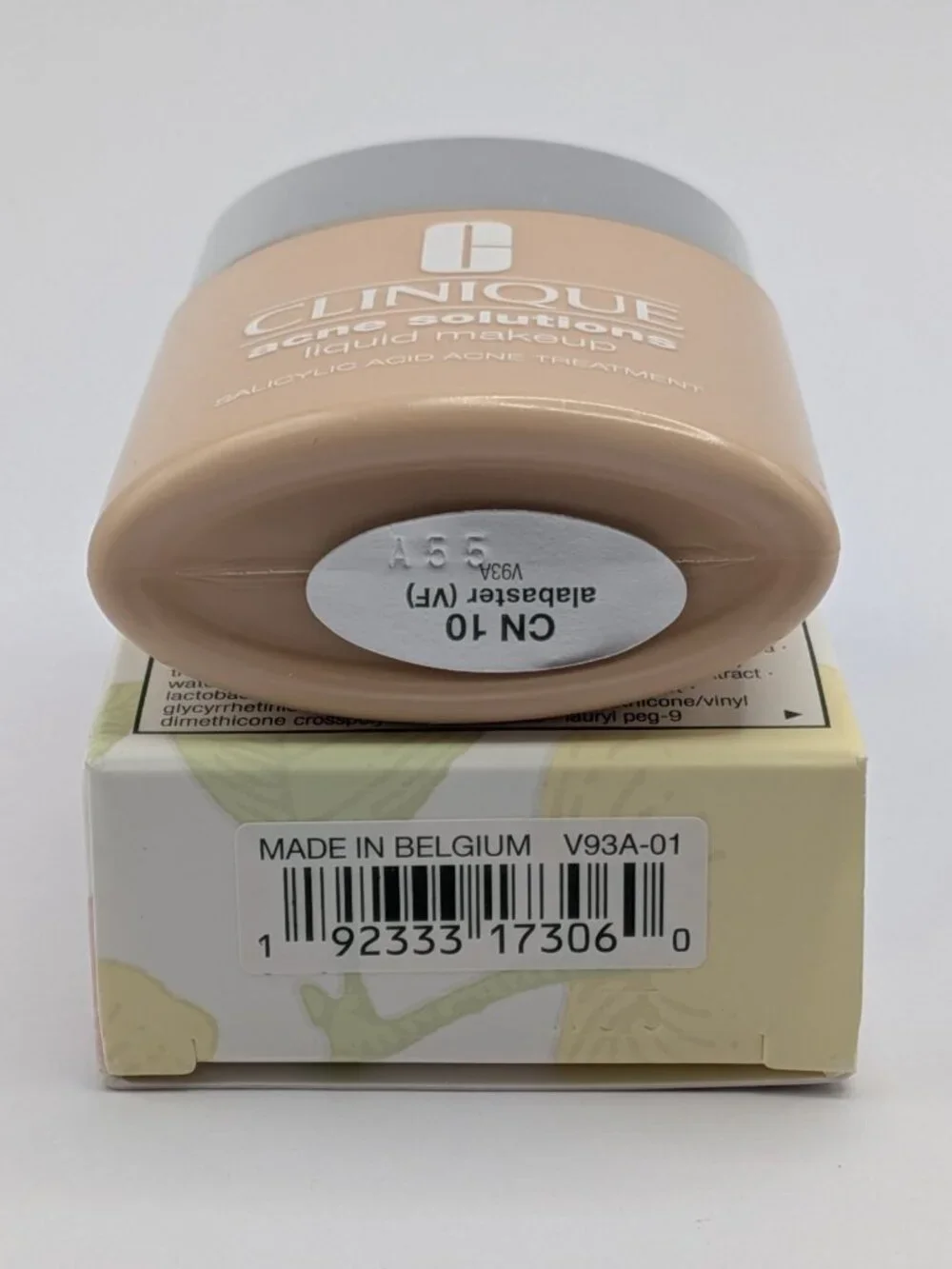 Clinique Acne Solutions CN 10 Alabaster Liquid Makeup 1 oz / 30mL Full Size New